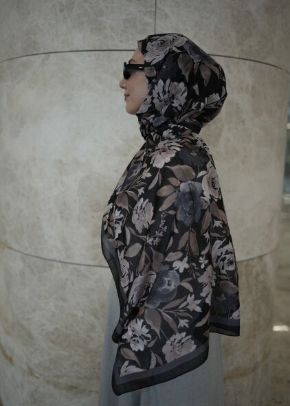 FLORYA ŞAL - SİYAH BEJ - 