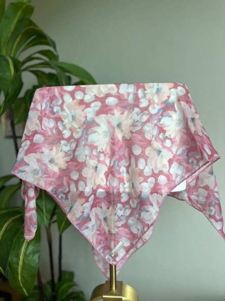 GARDEN DESEN EŞARP - GÜL KURUSU - 3