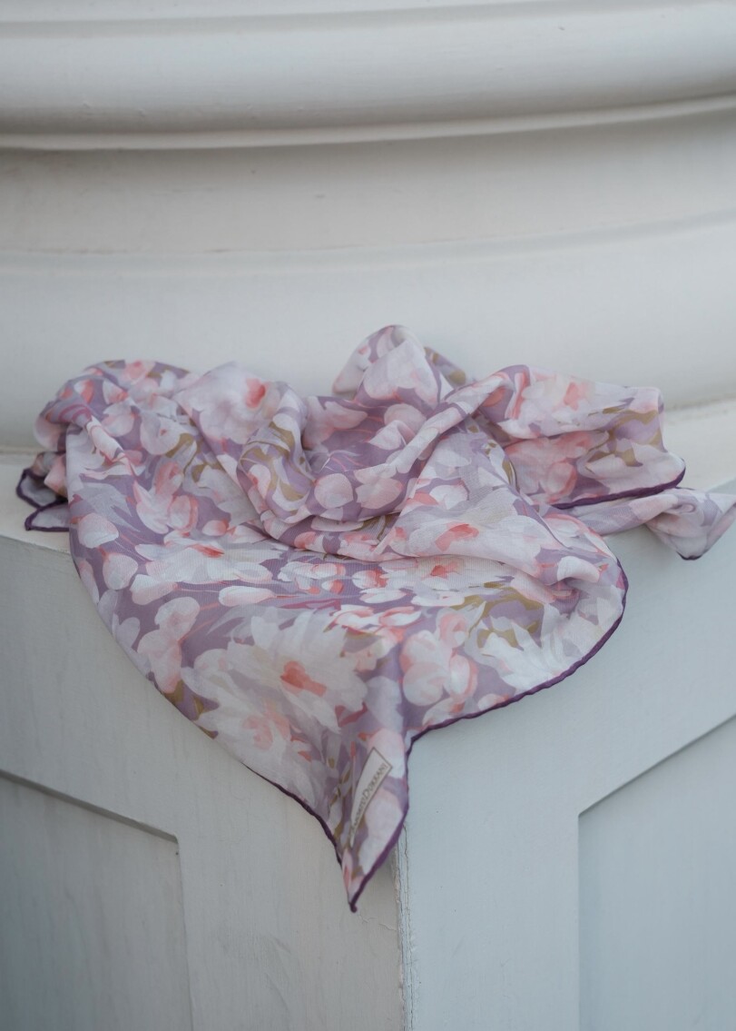 GARDEN DESEN EŞARP - MOR - 2