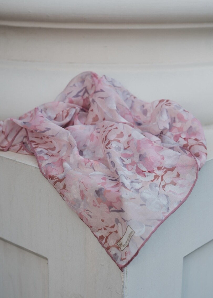 GARDEN DESEN EŞARP - PUDRA - 2