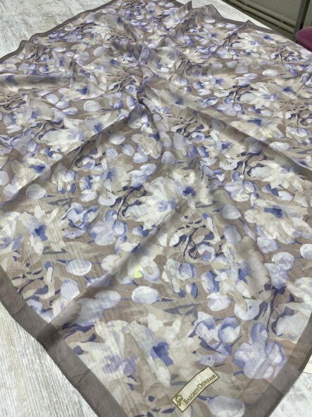 GARDEN DESEN EŞARP - SICAK GRI - 2