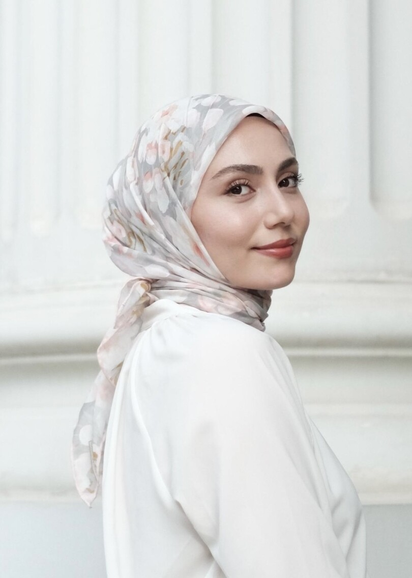 GARDEN DESEN EŞARP - SOFT MİNT - 1