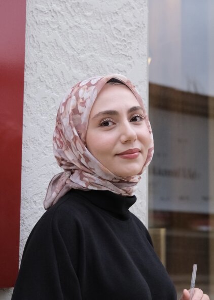 GARDEN DESEN EŞARP - SUTLU KAHVE - 5