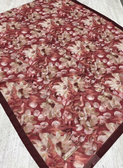 GARDEN DESEN ŞAL - BORDO - 2