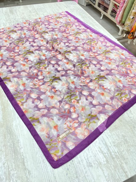 GARDEN DESEN ŞAL - MOR - 2