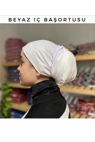 İÇ BAŞÖRTÜSÜ - BEYAZ - 2