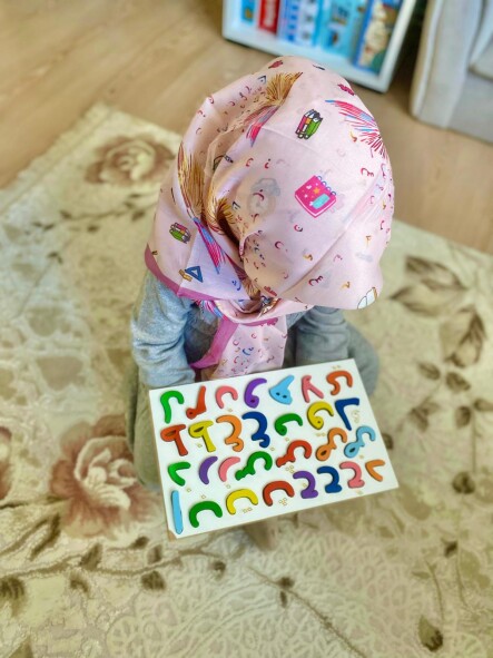 KİDS ALFABE DESEN EŞARP - 5