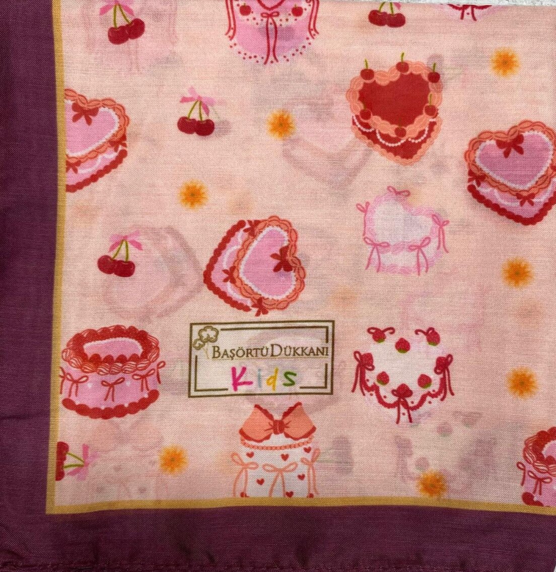 KİDS BIRTHDAY CAKE DESEN EŞARP - 2