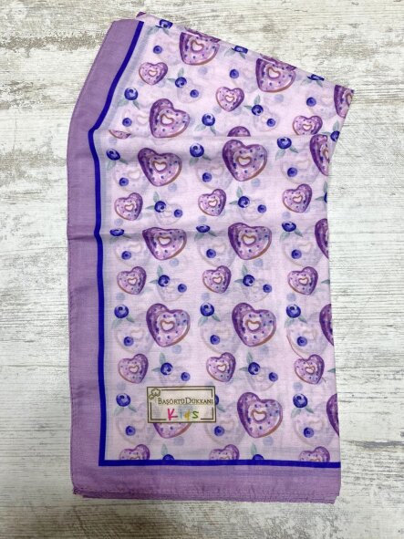 KIDS BLUEBERRY DONUT DESEN EŞARP - 2