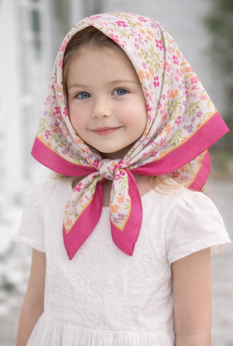 KİDS ÇİÇEK BAHÇESİ DESEN EŞARP - 1