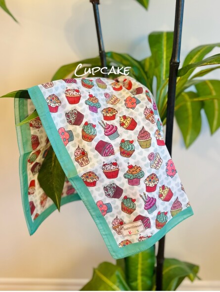 KİDS CUPCAKE DESEN EŞARP - 1