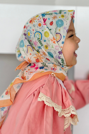 KİDS GÖKKUŞAĞI DESEN EŞARP - 1