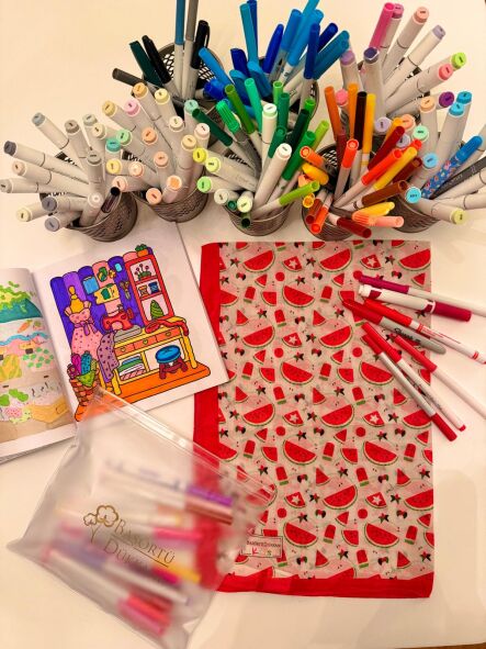 KİDS KARPUZ DESEN ŞAL - 2