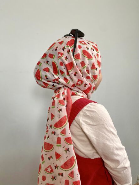 KİDS KARPUZ FİLİSTİN DESEN ŞAL - 4