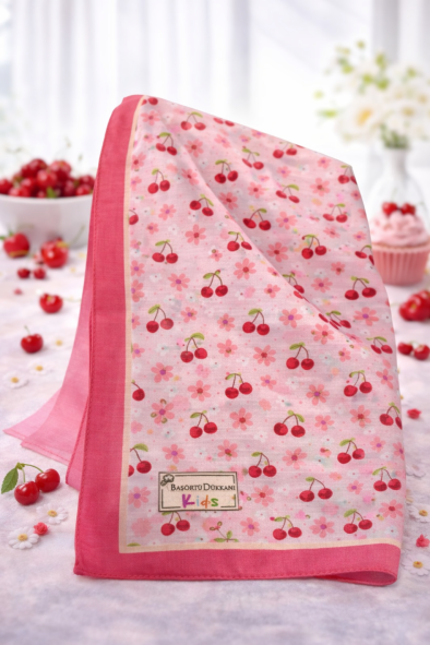 KİDS KIRAZ BAHARI DESEN EŞARP - 