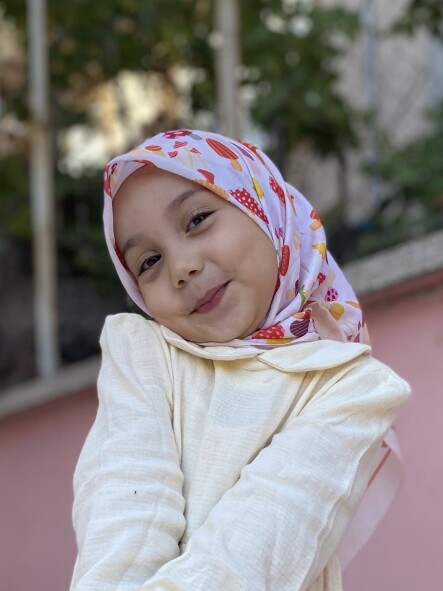 KİDS KREM MANTAR DESEN EŞARP - 6