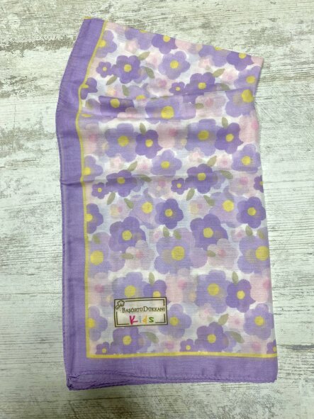 KİDS LAVENDER DAISY DESEN EŞARP - 2