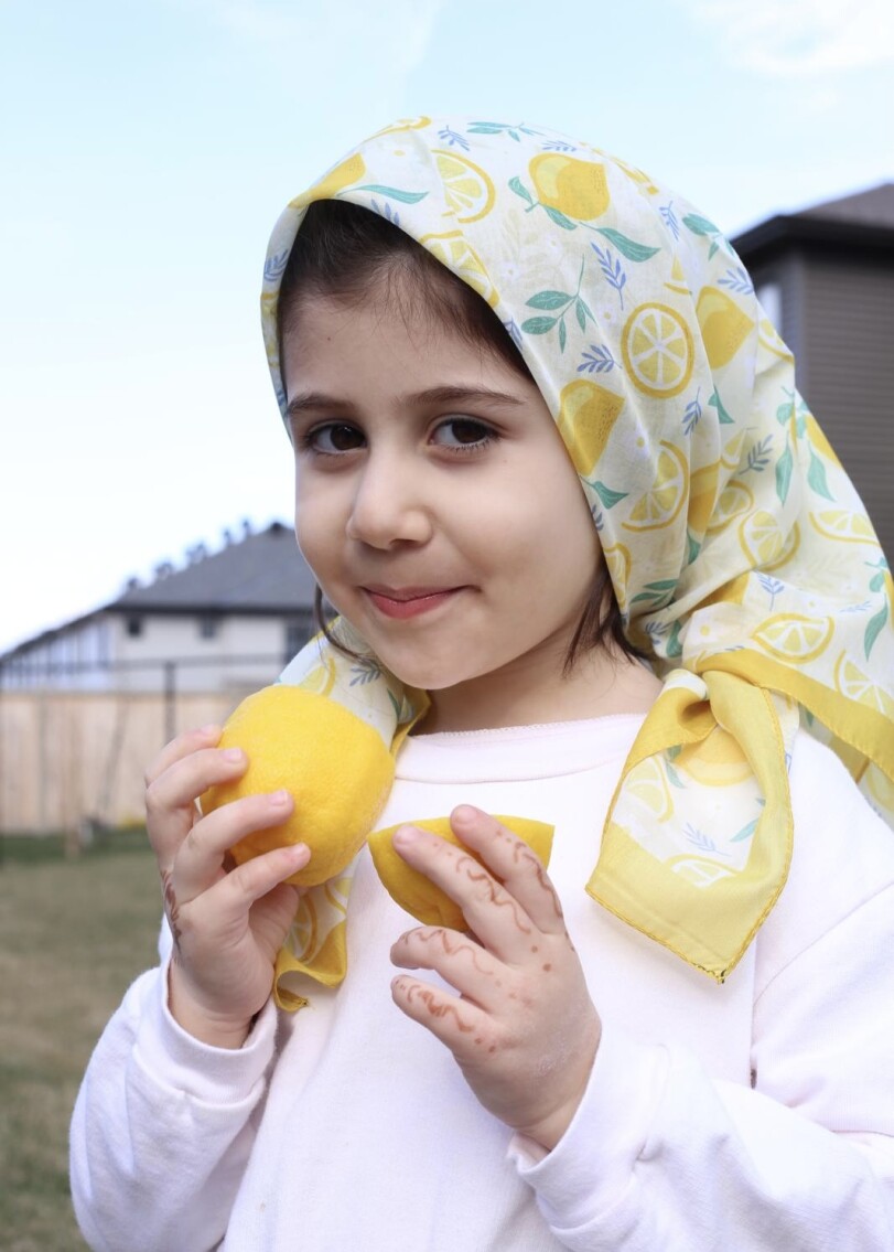 KİDS LİMON DESEN EŞARP - 1