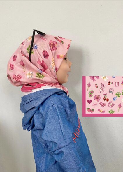 KİDS MAKARON DESEN EŞARP - 3