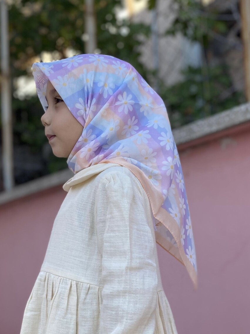 KİDS PAPATYA DESEN EŞARP - 1