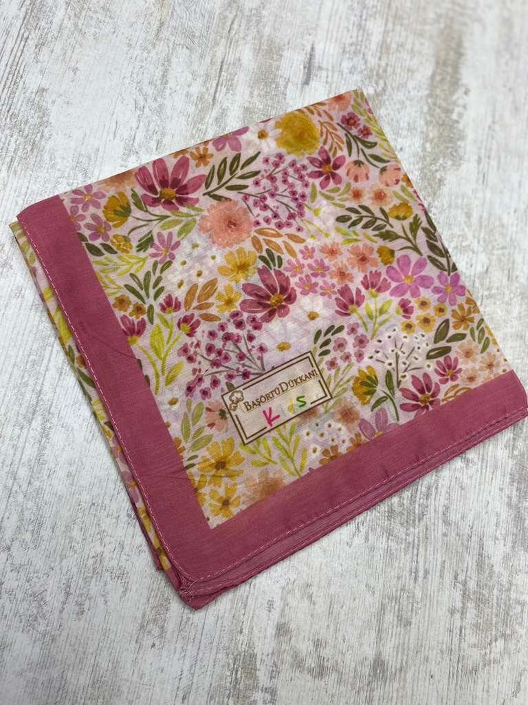 KİDS PEMBE MASAL DESEN EŞARP - 1