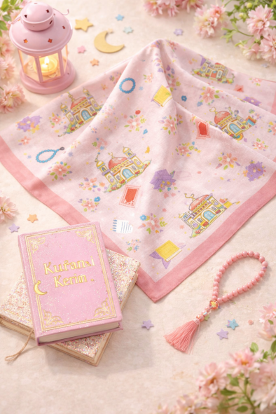 KİDS RAMAZAN DESEN EŞARP - 