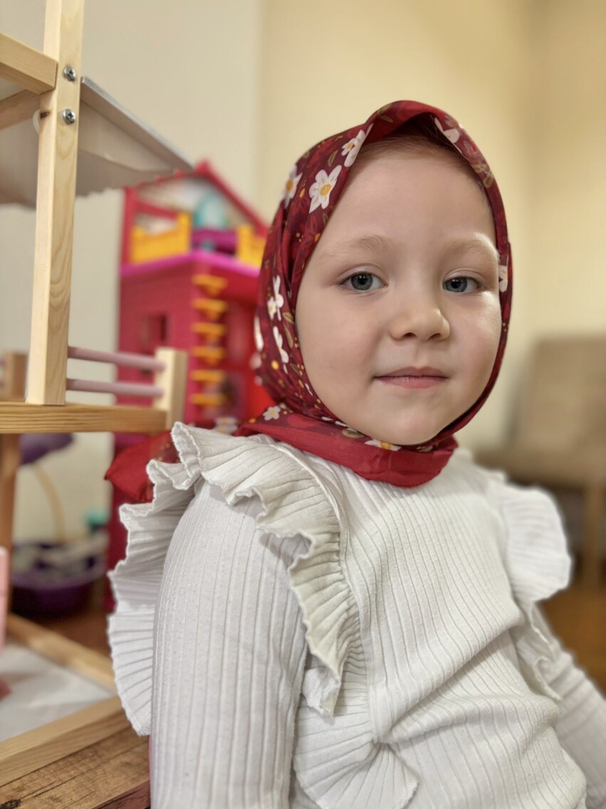 KİDS RÜYA ÇİÇEĞİ DESEN BORDO EŞARP - 4