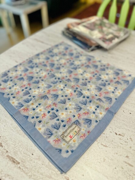 KİDS RÜYA ÇİÇEĞİ DESEN EŞARP MAVI - 5