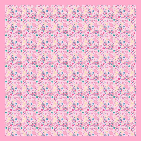 KIDS TATLI RAKETLER DESEN EŞARP - 