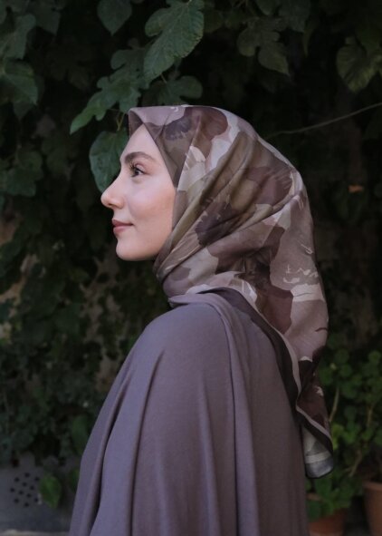 MARİBEL EŞARP - KAHVE - 