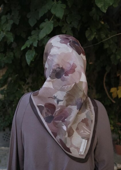 MARİBEL EŞARP - KAHVE - 3