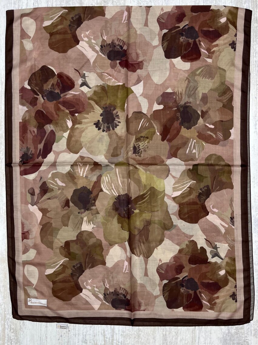 MARİBEL ŞAL - KAHVE - 3