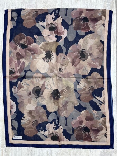 MARİBEL ŞAL - LACİVERT - 3