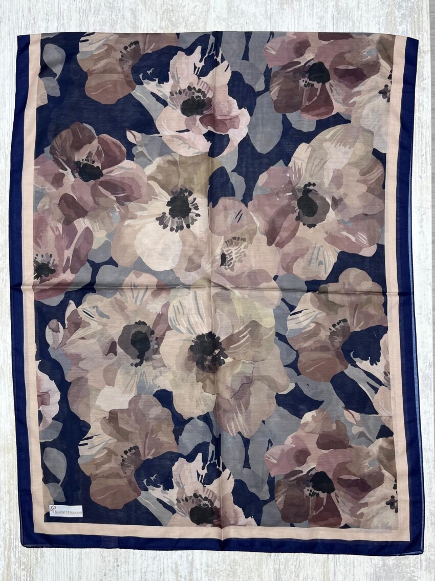 MARİBEL ŞAL - LACİVERT - 3