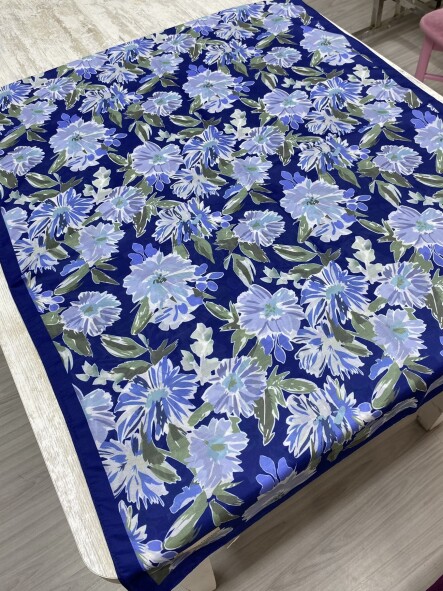 MATİLDA DESEN ŞAL - GECE MAVİSİ - 3