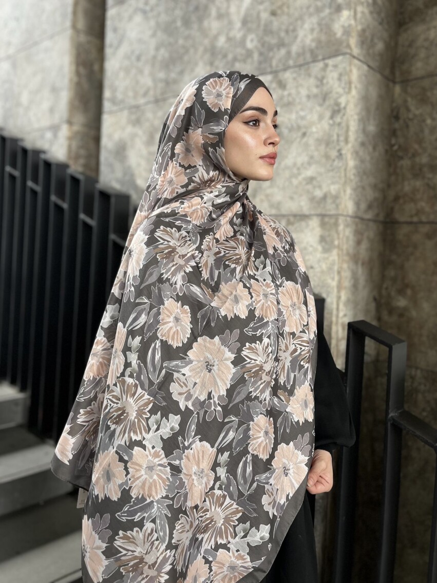 MATİLDA DESEN ŞAL - HAKİ - 1