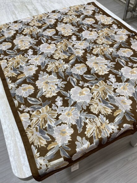 MATİLDA DESEN ŞAL - KAHVERENGİ - 2