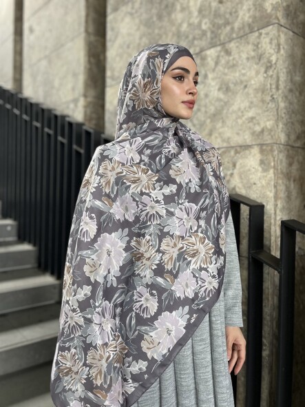 MATİLDA DESEN ŞAL - SISLI LAVANTA - 