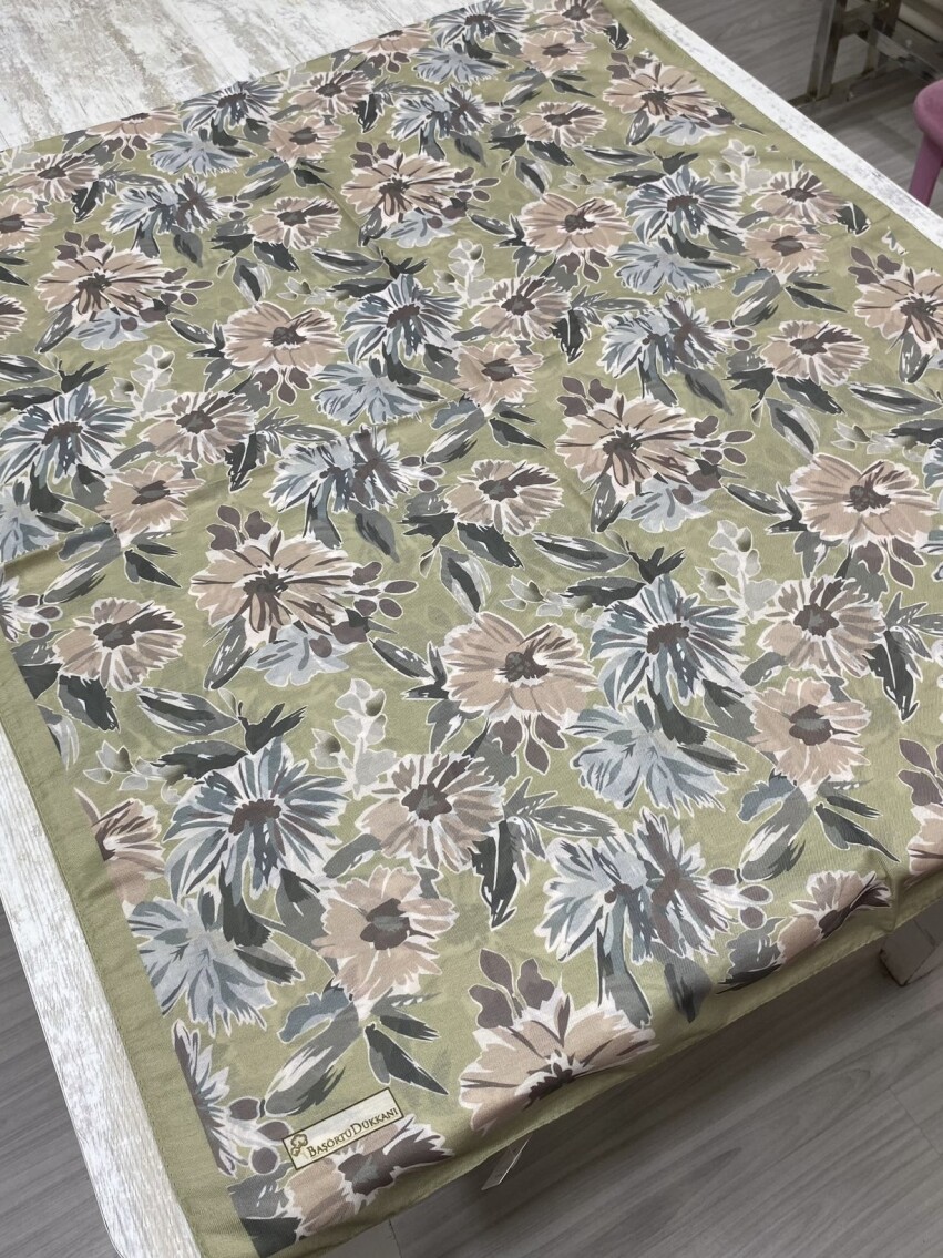 MATİLDA DESEN ŞAL - SOFT YEŞİL - 2