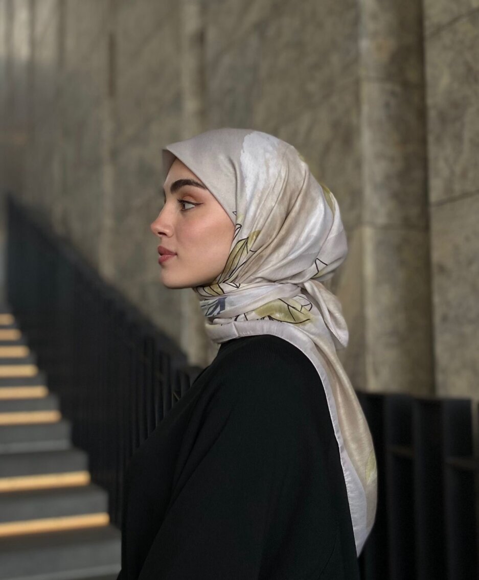 MERCAN DESEN EŞARP - Yesilimsi Bej - 2