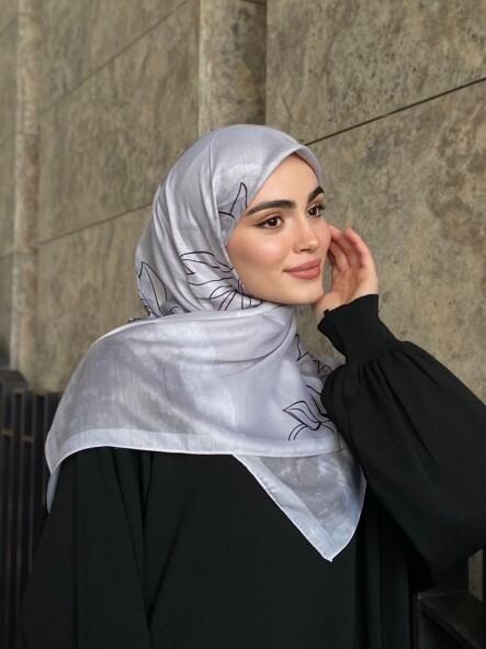 MERCAN DESEN EŞARP - GRİ - 