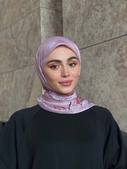 MERCAN DESEN EŞARP - GÜL KURUSU - 