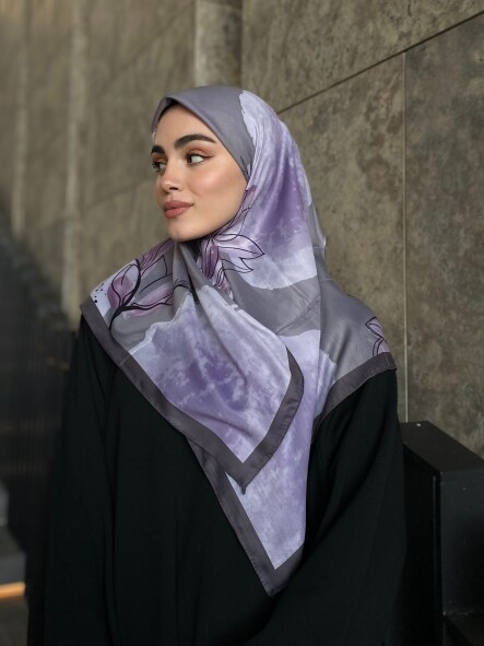 MERCAN DESEN EŞARP - LEYLAK - 