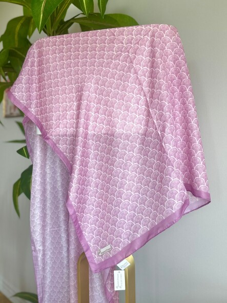 MİNİMAL DESEN ŞAL - ERGUVAN DALI - 2