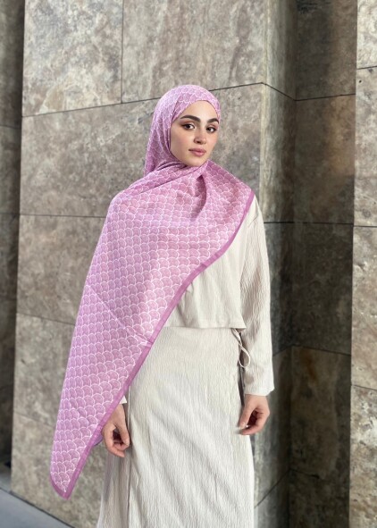 MİNİMAL DESEN ŞAL - ERGUVAN DALI - 3
