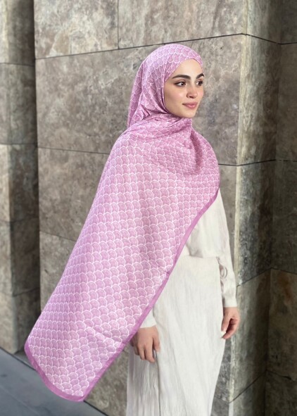 MİNİMAL DESEN ŞAL - ERGUVAN DALI - 