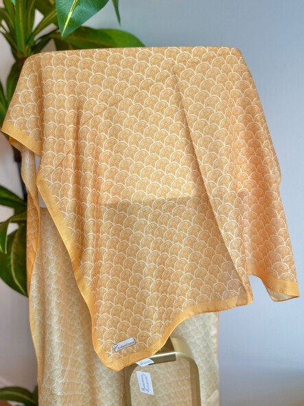 MİNİMAL DESEN ŞAL - HARDAL - 3