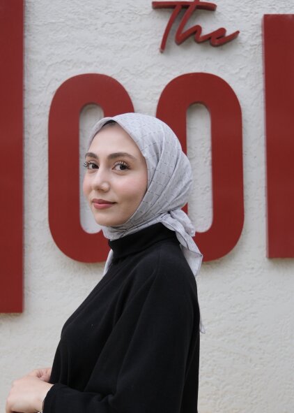 MONOGRAM EŞARP - GRİ - 2