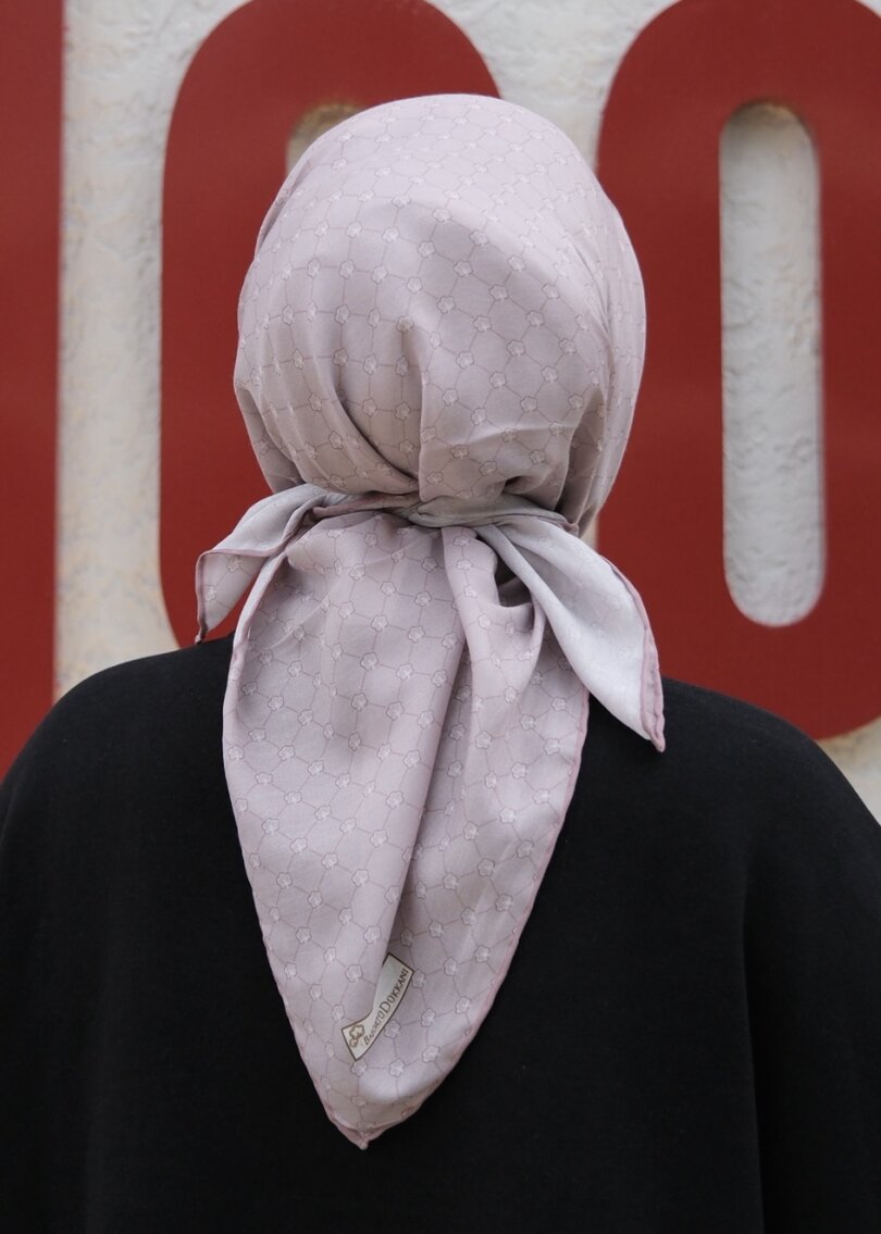 MONOGRAM EŞARP - PEMBE VİZON - 3