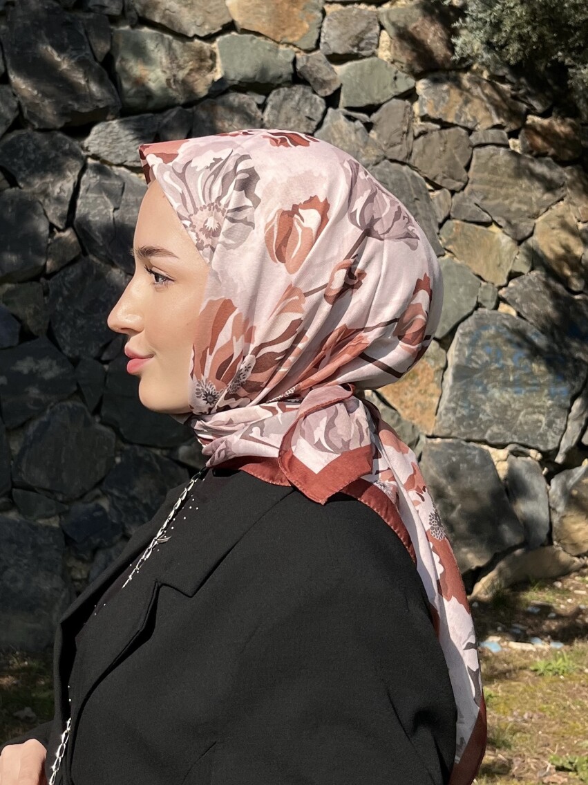 NOLA EŞARP - KAHVE - 1